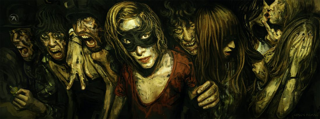 Pounding Within, a painting from Strange Obsessions by Armin Rahimi