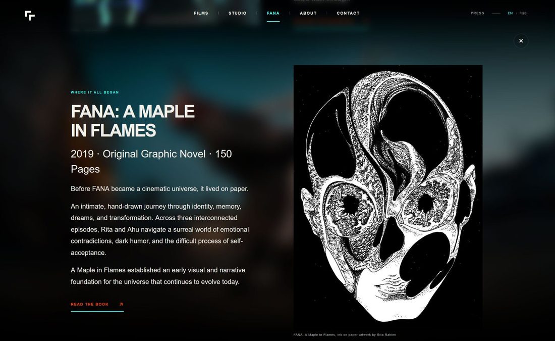 FANA website, desktop view 3