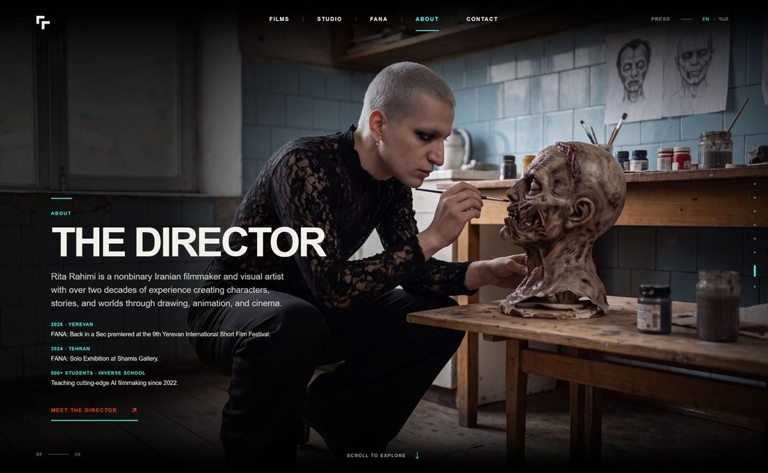 FANA website, desktop view 4