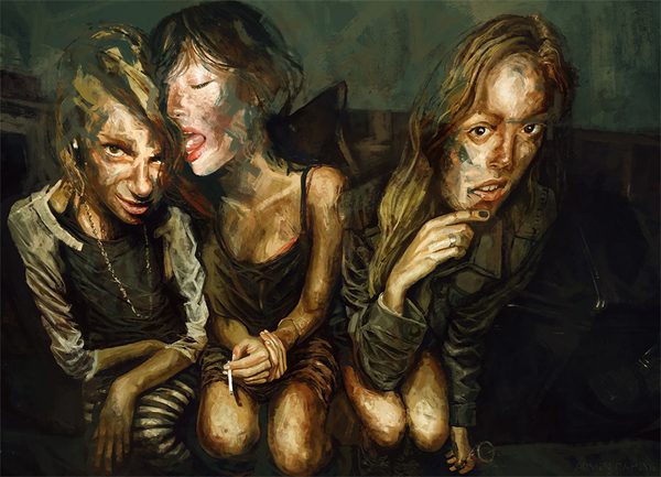 No Time For Disappearance, a painting from Strange Obsessions by Armin Rahimi